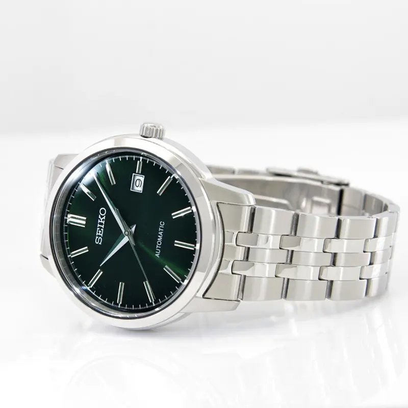 Seiko Essentials Green Dial Automatic Men’s Watch- SRPH89